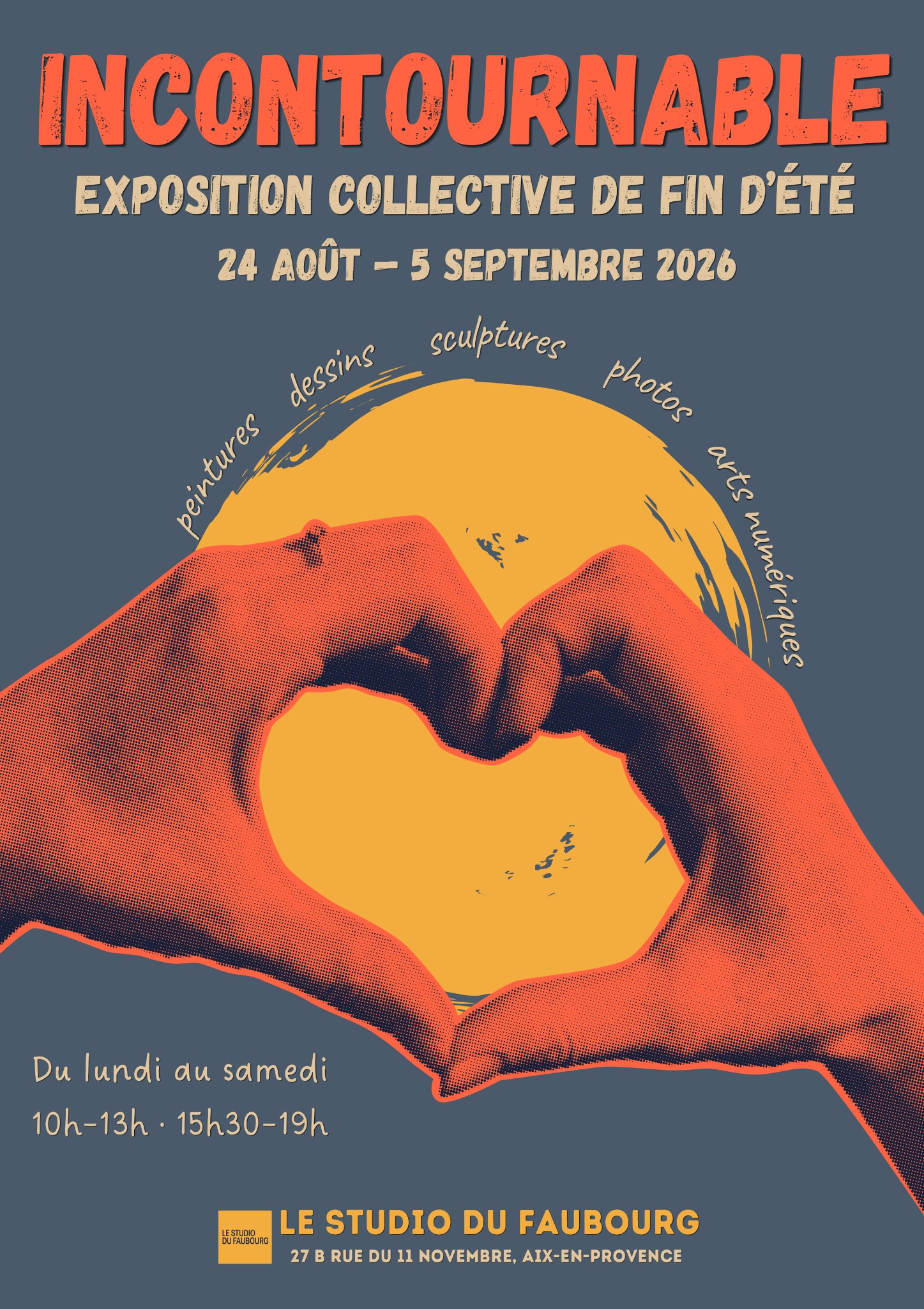 Affiche Incontournable, exposition du 24 août au 5 septembre 2026 à Aix-en-Provence